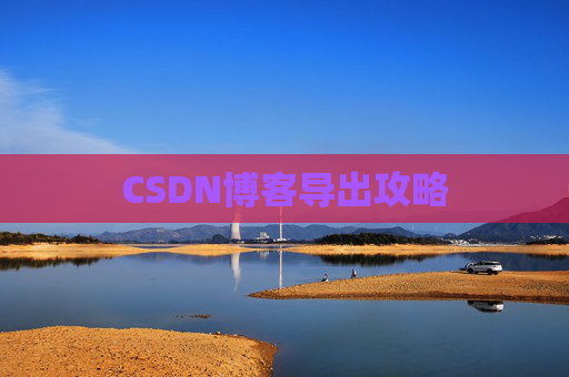 CSDN博客导出攻略